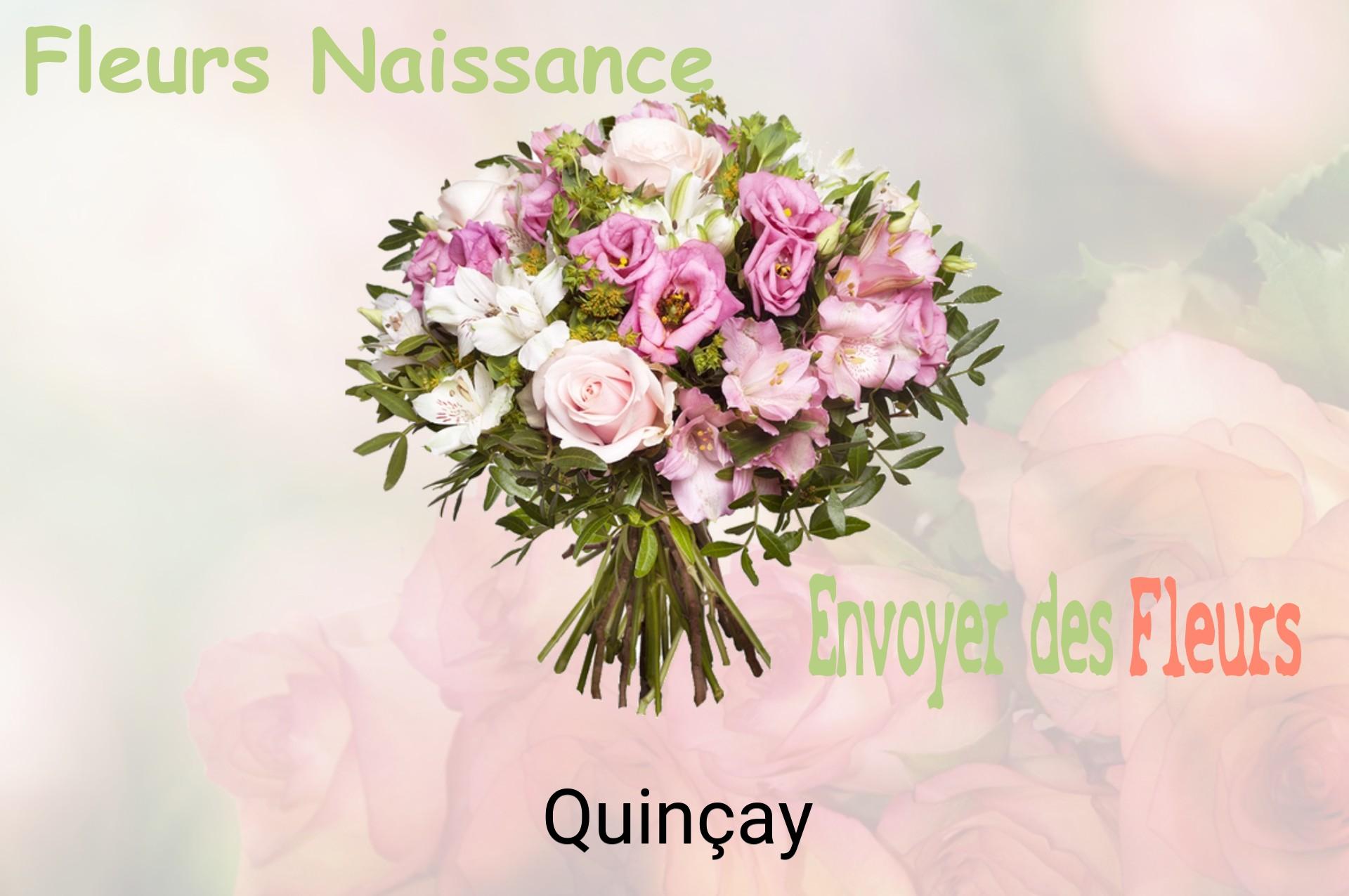 Bouquet de fleurs de naissance livré à Quinçay